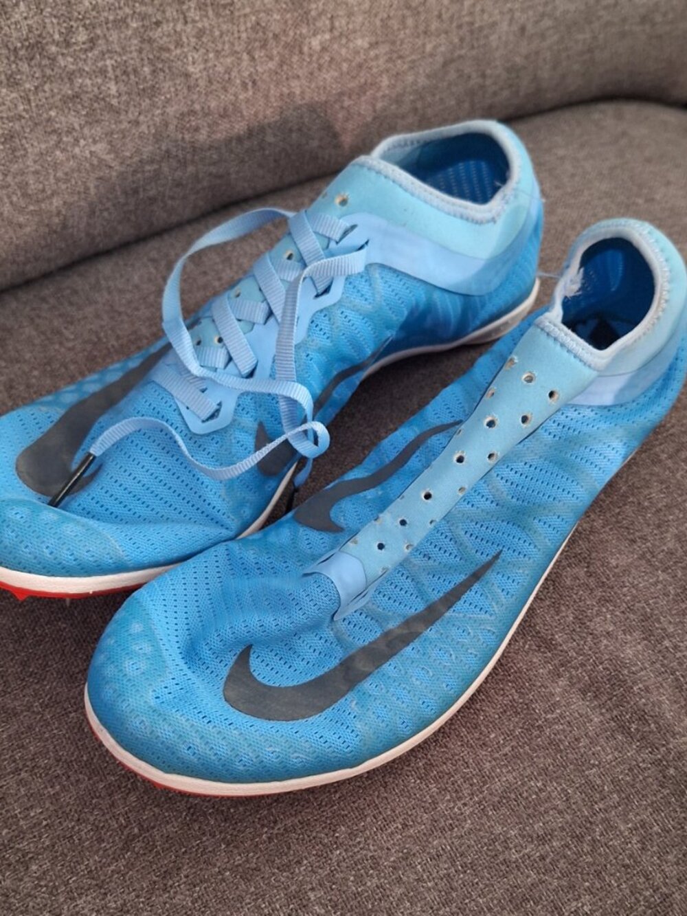 Nike Zoom Mamba 3 Track & Field Spikes Blue Crimson 706617-446 Men Size 7 NWOB